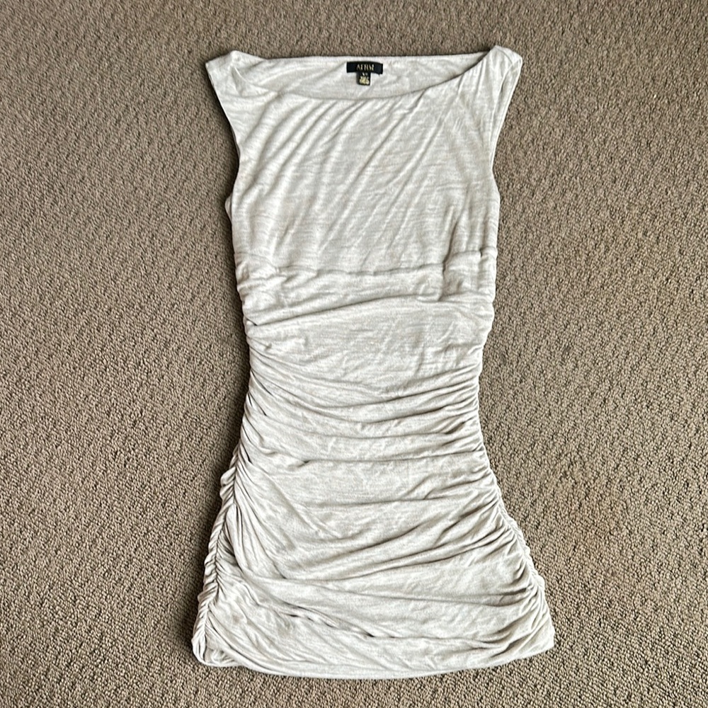 AFRM beige stretchy Mini Dress